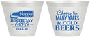 Custom Birthday 9 oz Wine Frosted Cups - Cheers To Many Years | 20167