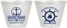 Custom Birthday 9 oz Wine Frosted Cups - 25th Nautical | 20168