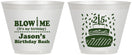 Custom Birthday 9 oz Wine Frosted Cups - 25th | 20169