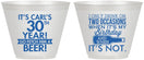 Custom Birthday 9 oz Wine Frosted Cups - 30th | 20170