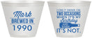 Custom Birthday 9 oz Wine Frosted Cups - 40th | 20171