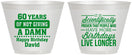 Custom Birthday 9 oz Wine Frosted Cups - 60th | 20180