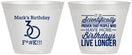 Custom Birthday 9 oz Wine Frosted Cups - 30th | 20181