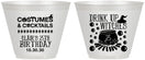 Custom Birthday 9 oz Wine Frosted Cups - 25th Halloween | 20184