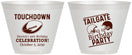 Custom Birthday 9 oz Wine Frosted Cups - 30th Football | 20189