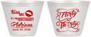 Custom Birthday 9 oz Wine Frosted Cups - 30th Flirty At Thirty | 20190