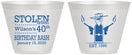 Custom Birthday 9 oz Wine Frosted Cups - 40th | 20193