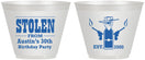 Custom Birthday 9 oz Wine Frosted Cups - 30th | 20194
