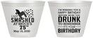Custom Birthday 9 oz Wine Frosted Cups - 75th | 20195