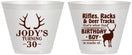 Custom Birthday 9 oz Wine Frosted Cups - 30th Hunting | 20196