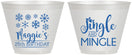 Custom Birthday 9 oz Wine Frosted Cups - 25th Christmas | 20197