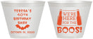 Custom Birthday 9 oz Wine Frosted Cups - 40th Halloween | 20198