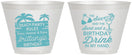 Custom Birthday 9 oz Wine Frosted Cups - Beach | 20201