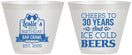Custom Birthday 9 oz Wine Frosted Cups - 30th | 20218