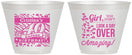 Custom Birthday 9 oz Wine Frosted Cups - 40th | 20224