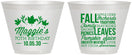 Custom Birthday 9 oz Wine Frosted Cups - 70th Fall | 20228