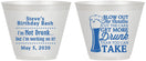 Custom Birthday 9 oz Wine Frosted Cups - Beer Drunk | 20230