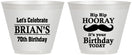 Custom Birthday 9 oz Wine Frosted Cups - 70th | 20251