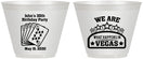Custom Birthday 9 oz Wine Frosted Cups - 20th Las Vegas | 20263