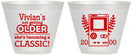 Custom Birthday 9 oz Wine Frosted Cups - 30th Video Games | 20267