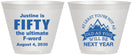 Custom Birthday 9 oz Wine Frosted Cups - 50th | 20268