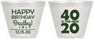 Custom Birthday 9 oz Wine Frosted Cups - 40 Is The New 20 | 20269