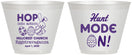 Custom Easter 9 oz Wine Frosted Cups - Hunt Mode On Bunny | 210000