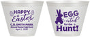 Custom Easter 9 oz Wine Frosted Cups - Eggcited For Hunt Bunny | 210002