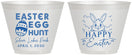 Custom Easter 9 oz Wine Frosted Cups - Egg Hunt Bunny | 210005