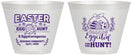 Custom Easter 9 oz Wine Frosted Cups - Eggcited For Hunt Bunny | 210006