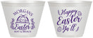 Custom Easter 9 oz Wine Frosted Cups - Easter Bunny | 210010