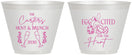 Custom Easter 9 oz Wine Frosted Cups - Eggcited For Hunt Bunny | 210011