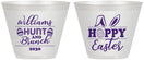 Custom Easter 9 oz Wine Frosted Cups - Hoppy Bunny Eggs | 210012