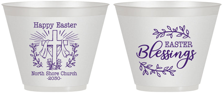 Custom Easter 9 oz Wine Frosted Cups - Blessings Church | 210020