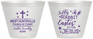 Custom Easter 9 oz Wine Frosted Cups - Easter Is For Jesus | 210022