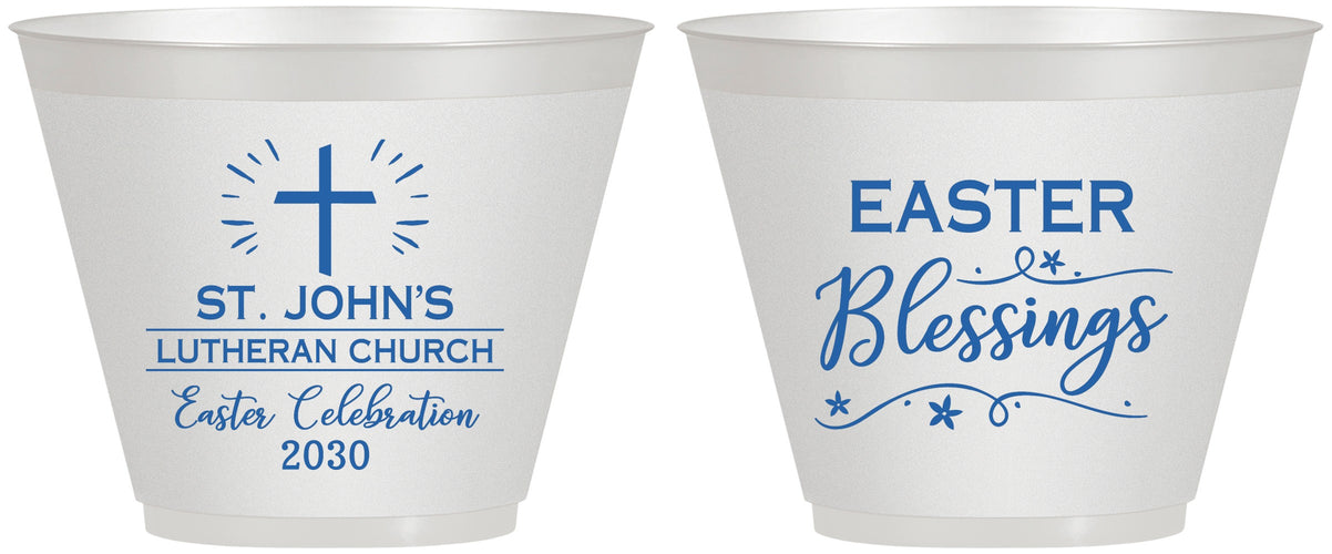 Custom Easter 9 oz Wine Frosted Cups - Easter Blessings Church | 210029