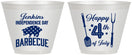 Custom 4th Of July 9 oz Wine Frosted Cups - Barbecue Bbq | 220001