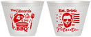 Custom 4th Of July 9 oz Wine Frosted Cups - Eat Drink Patriotic | 220006