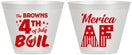 Custom 4th Of July 9 oz Wine Frosted Cups - Merica Af | 220014