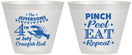 Custom 4th Of July 9 oz Wine Frosted Cups - Pink Peel Crawfish | 220015