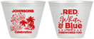 Custom 4th Of July 9 oz Wine Frosted Cups - Beach Fireworks | 220022