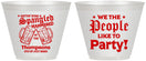 Custom 4th Of July 9 oz Wine Frosted Cups - We The People | 220030