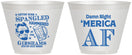 Custom 4th Of July 9 oz Wine Frosted Cups - Merica Af | 220031