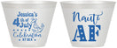 Custom 4th Of July 9 oz Wine Frosted Cups - Nautical Anchor | 220035
