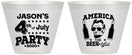 Custom 4th Of July 9 oz Wine Frosted Cups - Bbq Lincoln | 220036