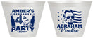 Custom 4th Of July 9 oz Wine Frosted Cups - Abraham Drinkin | 220037