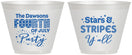 Custom 4th Of July 9 oz Wine Frosted Cups - Stars Stripes | 220047