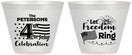 Custom 4th Of July 9 oz Wine Frosted Cups - Fireworks | 220048