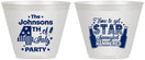 Custom 4th Of July 9 oz Wine Frosted Cups - Star Spangled Hammered | 220049