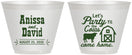 Custom Wedding 9 oz Wine Frosted Cups - Party Til The Cows Come Home | 222